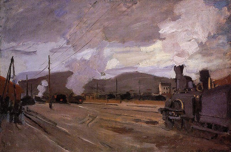 Claude Monet The Gare d'Argenteuil oil painting image